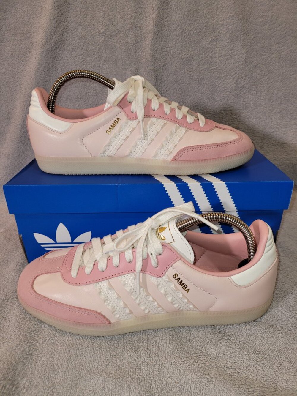 Adidas Samba Women's Size 8.5 OG Wonder Mauve Ruffles Sneakers JR8830 (#2247)